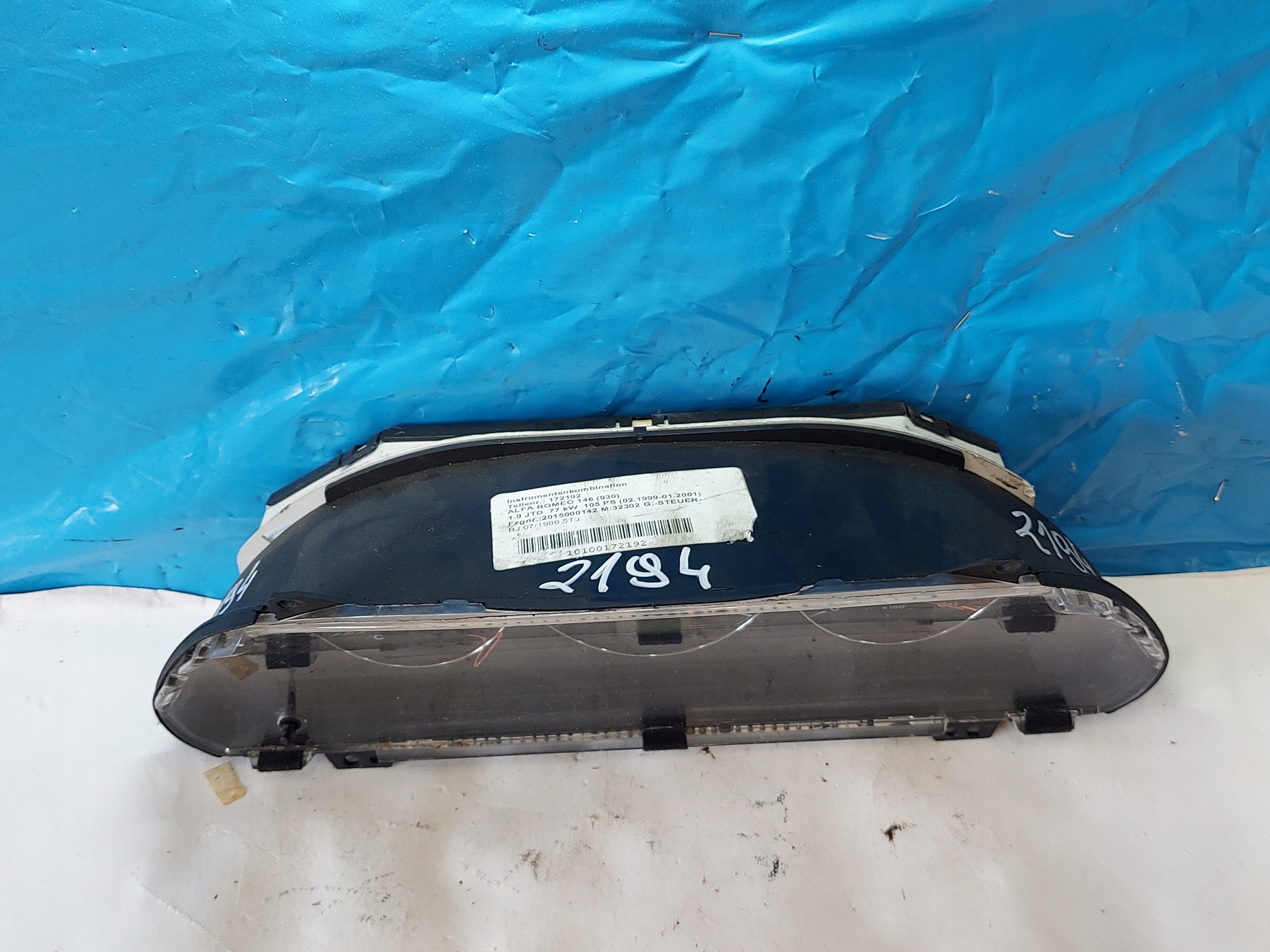 dials clock ALFA 146 1.9 JTD 602584003