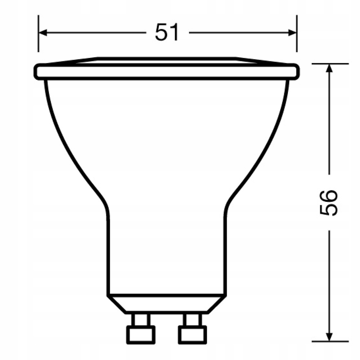 Żarówka LED HALOGEN GU10 2,8W = 25W 2700K OSRAM Marka Osram
