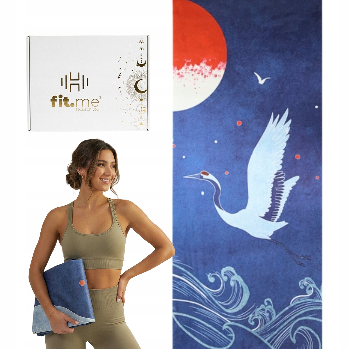 Piękna Mata Premium Do Jogi Ćwiczeń Stabilna Zamszowa Miękka 0.15 CM Wzór