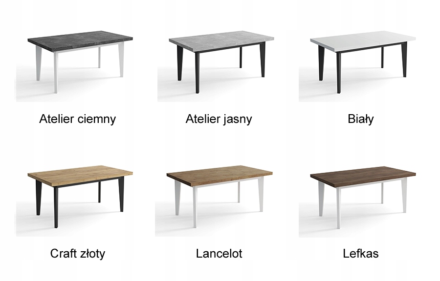 Stół skandynawski craft złoty 140/180 Kolekcja stół
