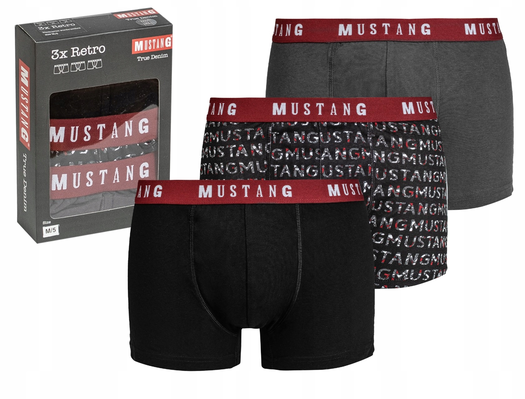 

Bokserki Mustang True Denim 3-pack r. L