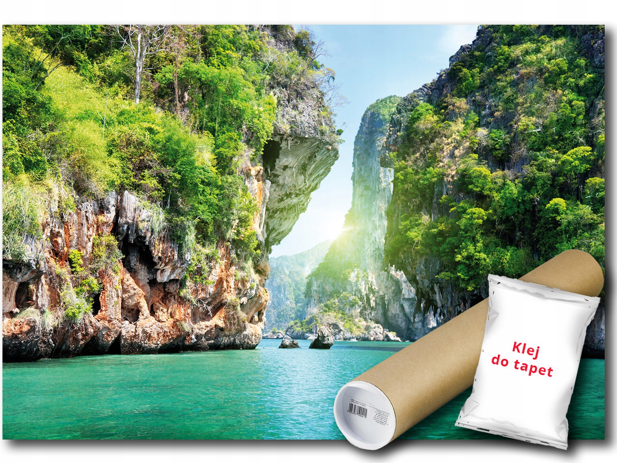 Vinylová Fototapeta Pohled Na Krajinu Voda Laguna Hory Kaňon 416x254