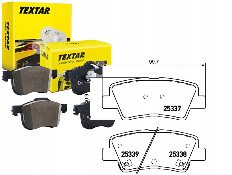 Sada Brzdových Destiček Textar 58302C8A30 5830