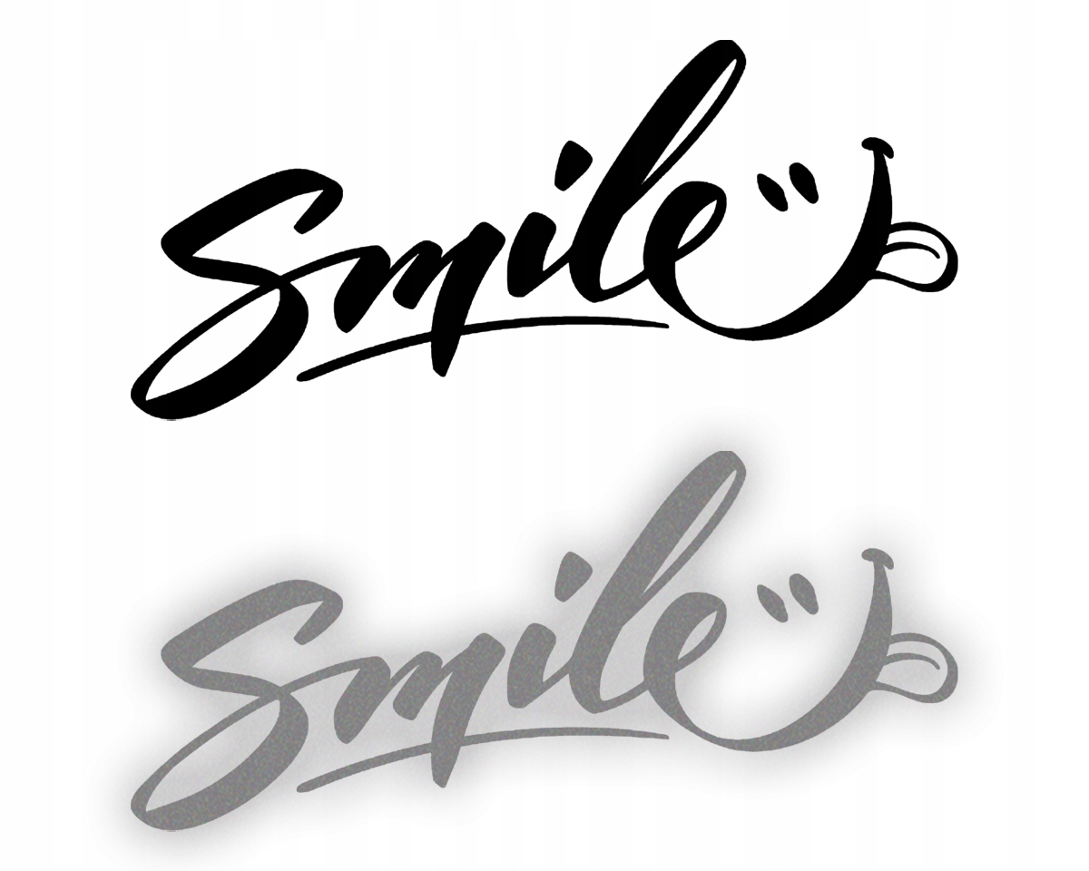 Naklejka SMILE na samochód na auto - ODBLASKOWA| HOLOGRAM
