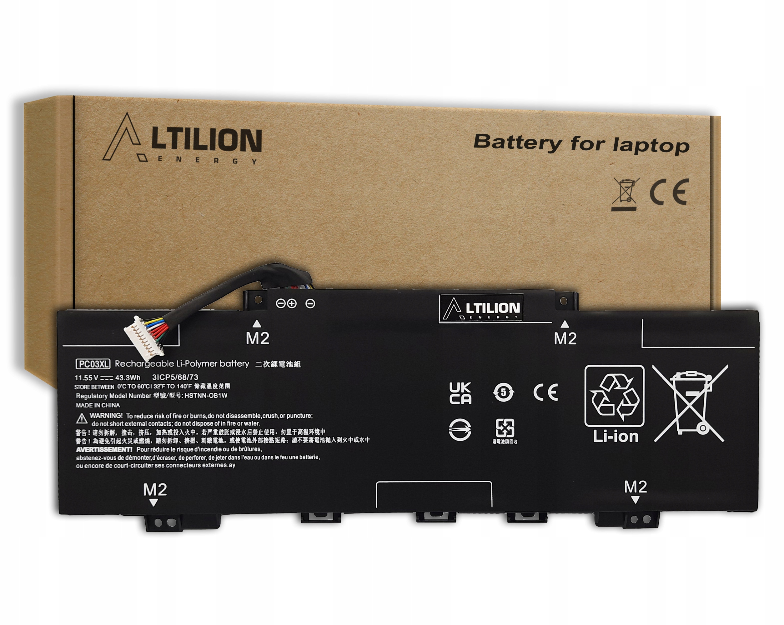 Baterie Altilion Energy PC03XL kompatibilní s Hp