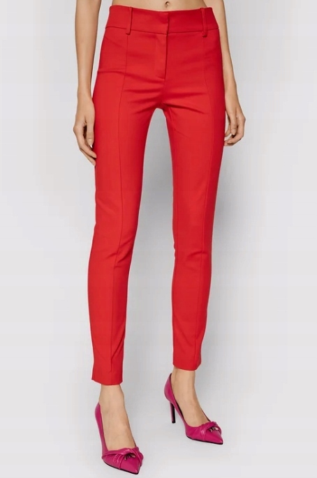 Patrizia Pepe Látkové kalhoty CPA368/AQ39-R725 Červený Slim Fit 46