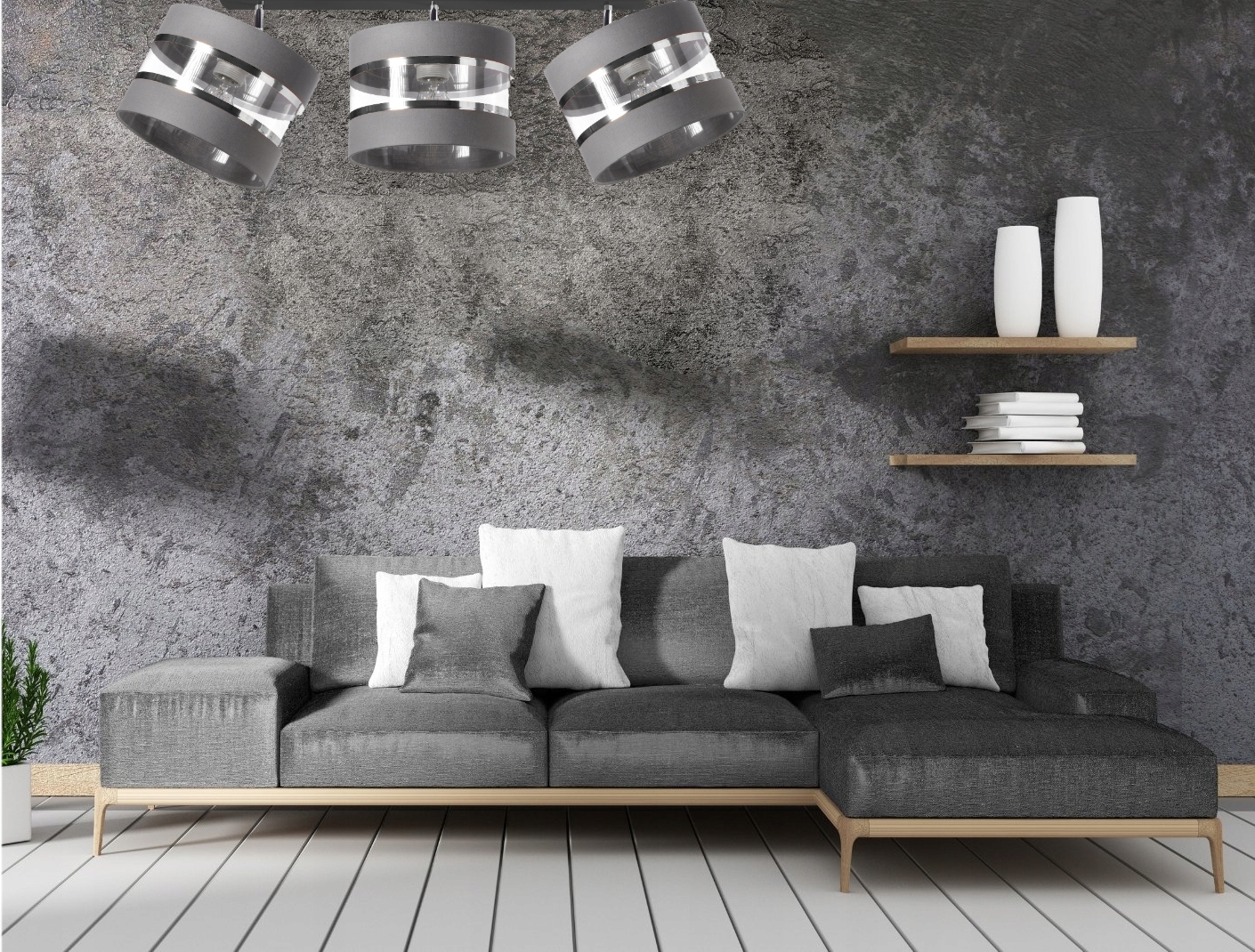 LAMPA SUFITOWA WISZĄCA VIRE 2pł PLAFON E27 LED Kolor przezroczysty biały czarny chrom