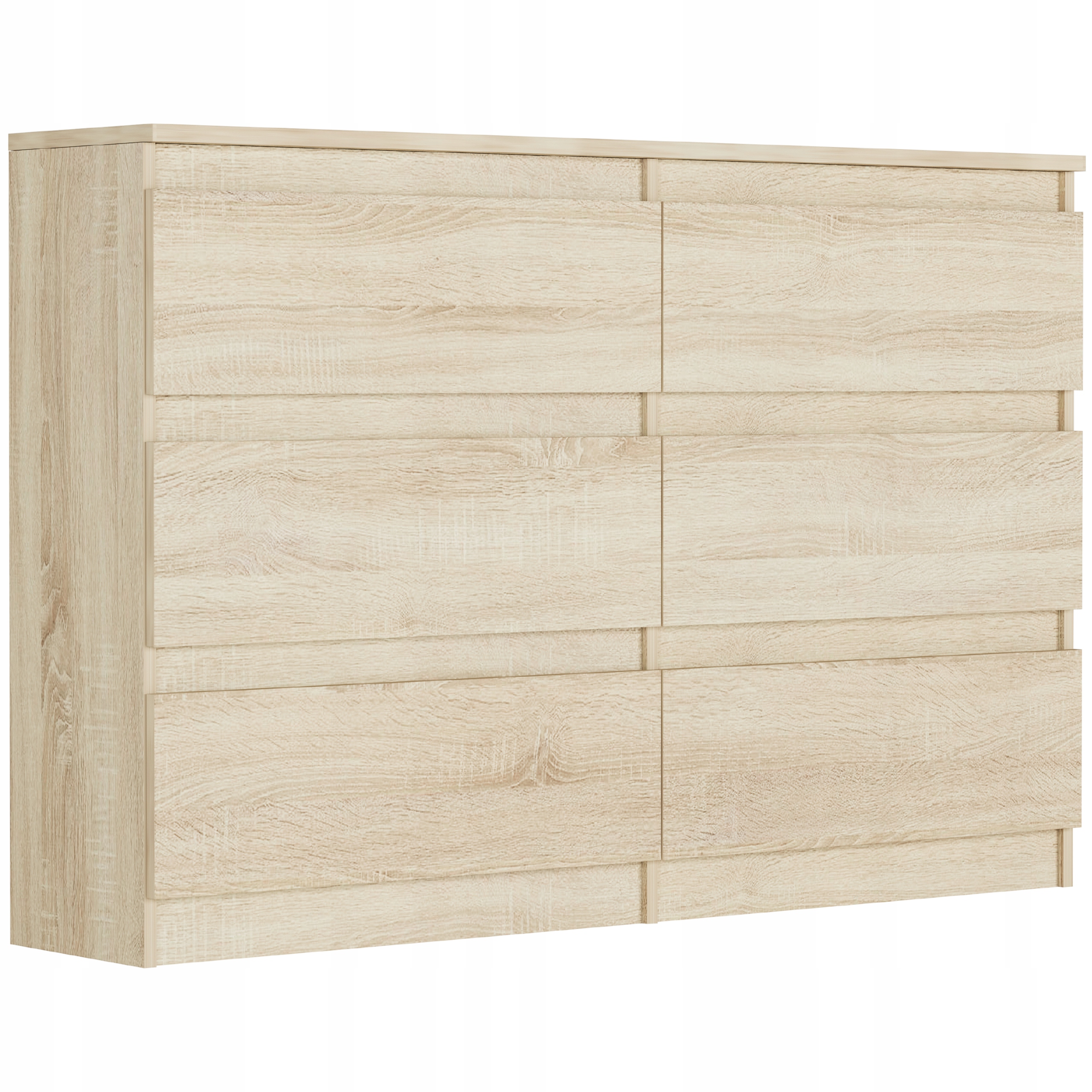 KOMODA 120CM SZAFKA 6 SZUFLAD R-120 SONOMA