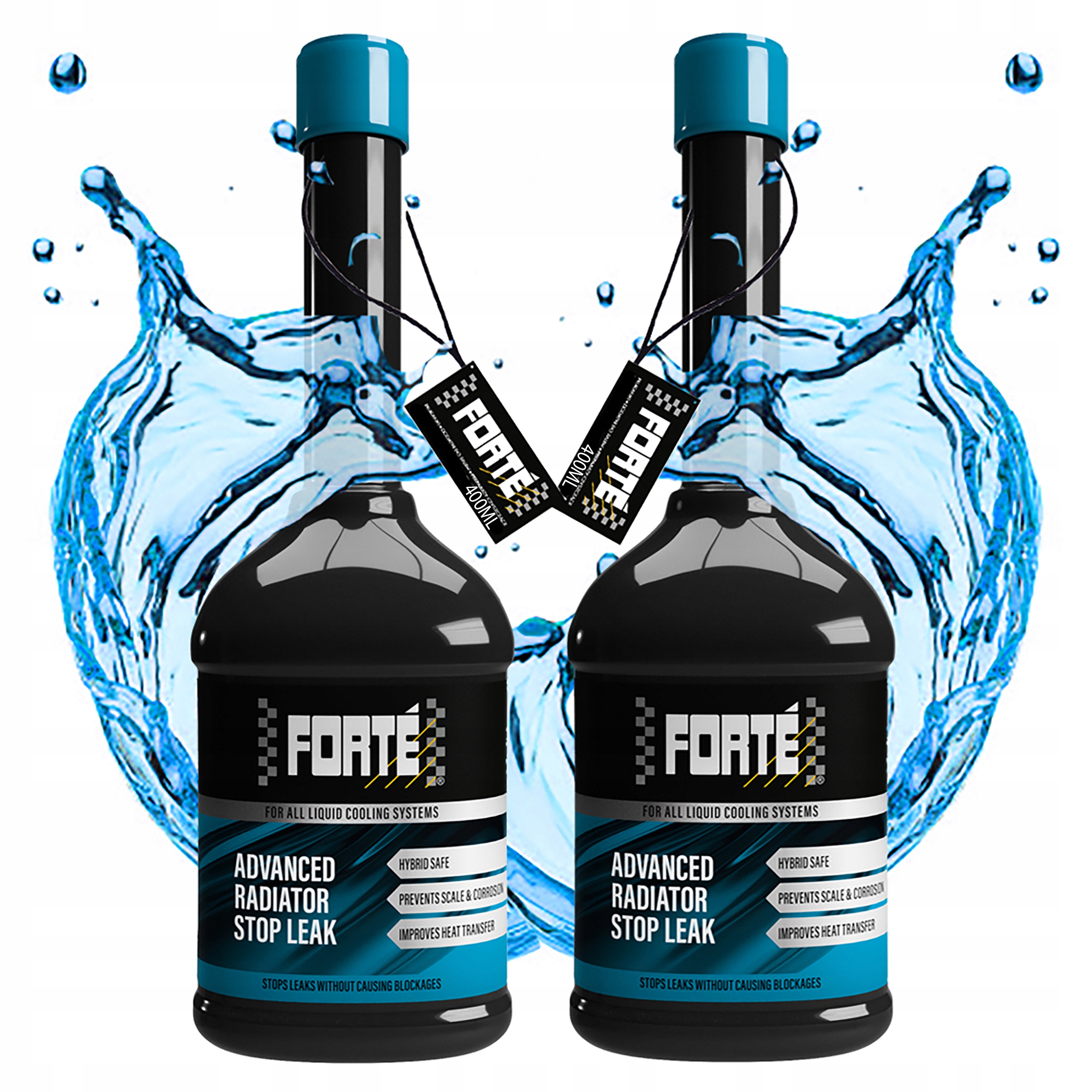 2x Forte Advanced Radiator Stop Leak Do Chladičov Utesňuje Bez Úniku