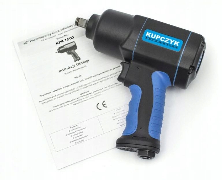 KUPCZYK KLUCZ PNEUMATYCZNY 1/2" 1500NM UDAROWY KOMPOZYT TWIN HAMMER Rozmiar trzpienia 1/2''