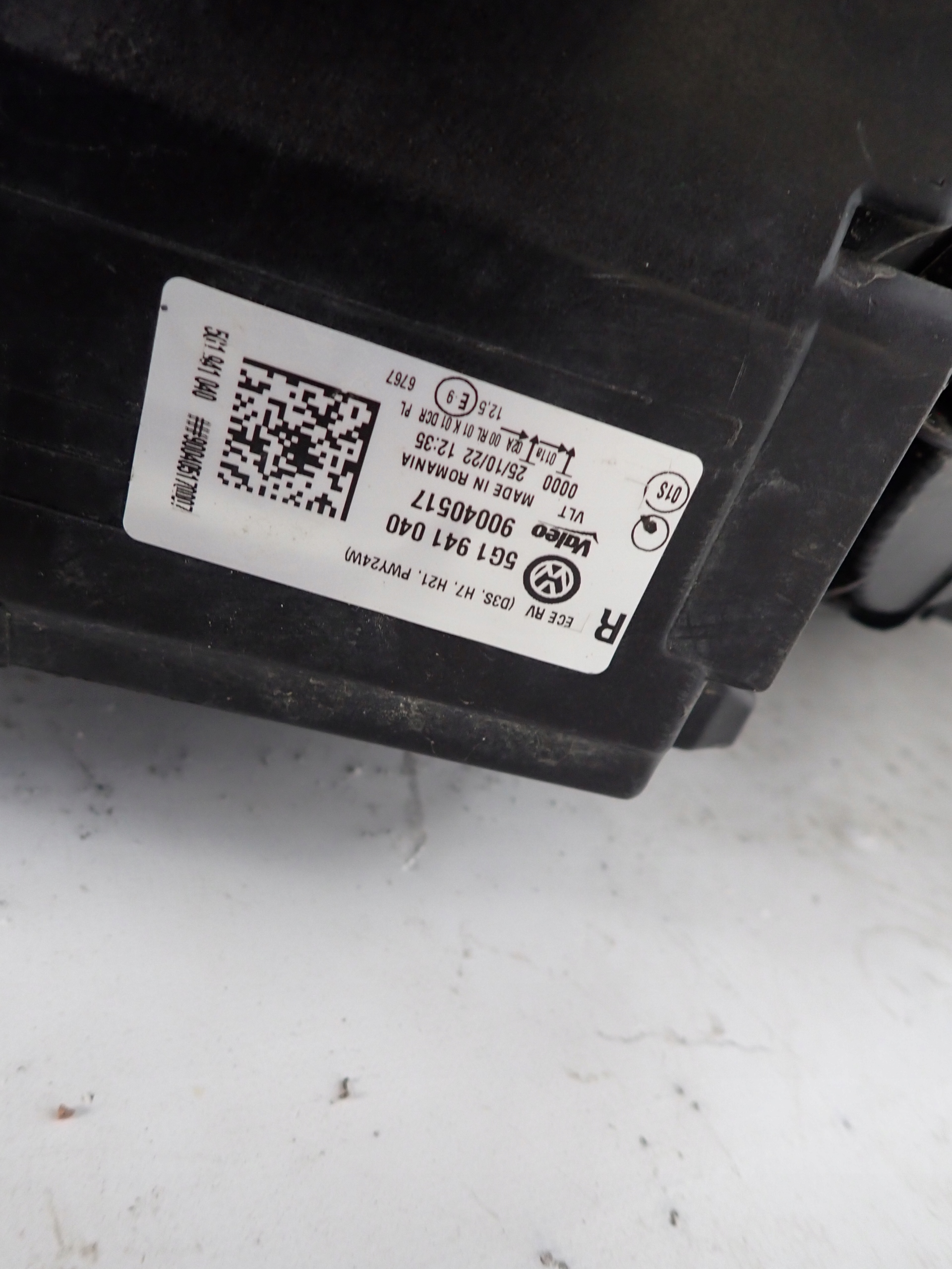 VW GOLF 7 VII 5G 12- light right front front 5G1941040