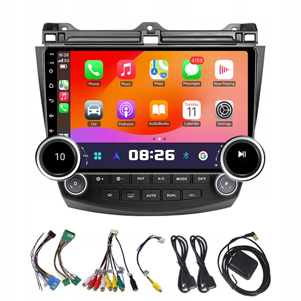 2Din Android 13 Autorádio pro Honda Accord 7 2003-2007 4G 64G CarPlay Gps