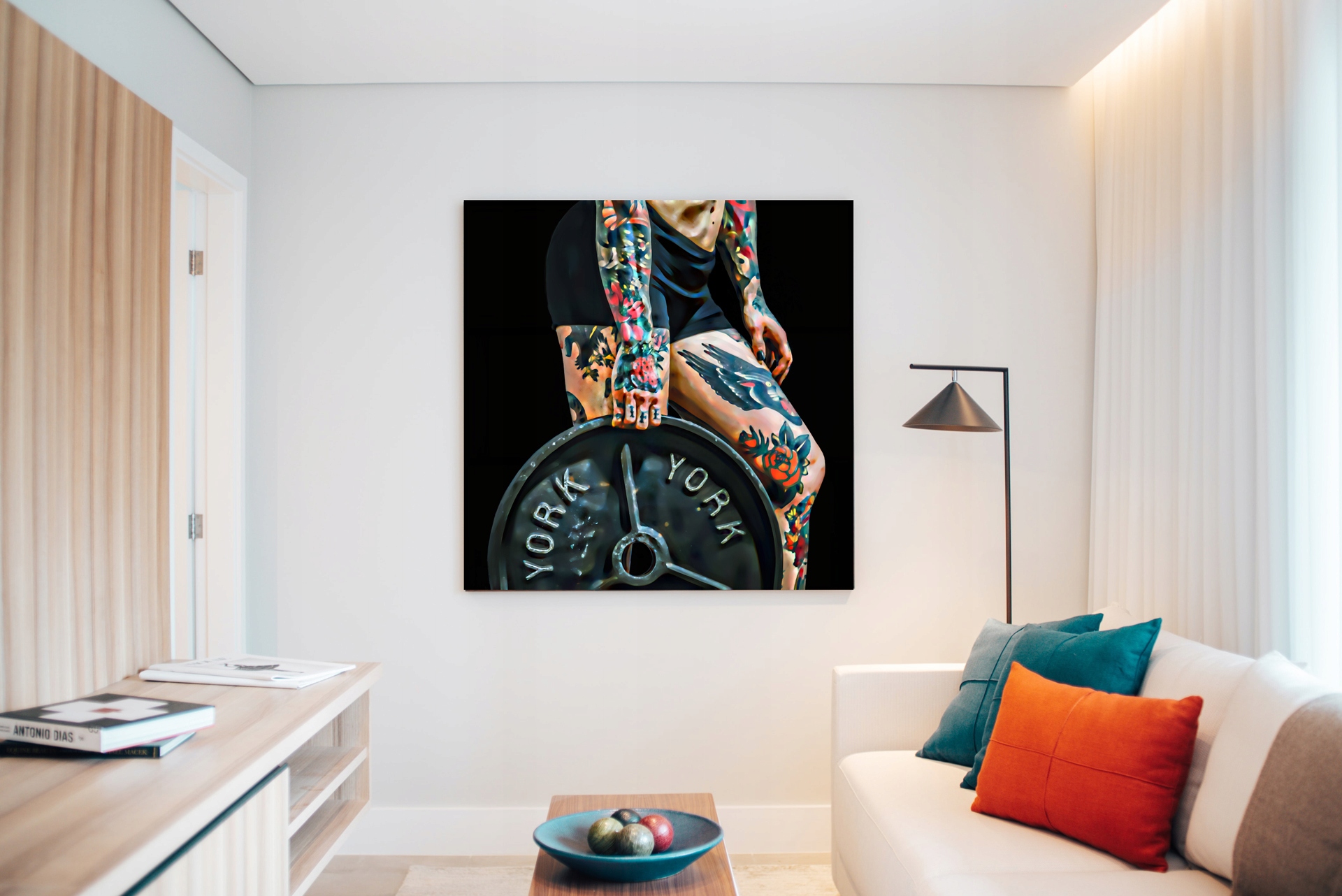 Obraz na płótnie Motywacyjny Siłownia Fit Women Wysokość produktu 50 cm