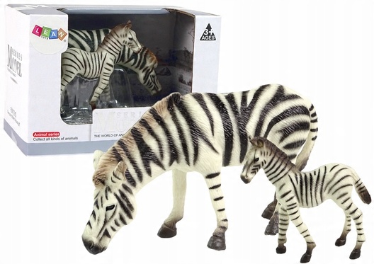 

Zestaw 2 Figurek Zebra z Młodym Zebry Figurka
