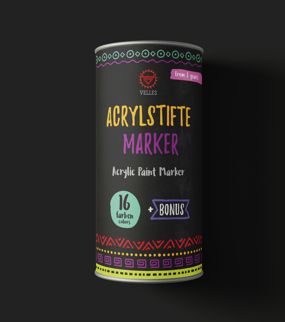 Pisaki Flamastry Pro Markery AKRYLOWE Promarkery Liczba sztuk w zestawie 16 szt.