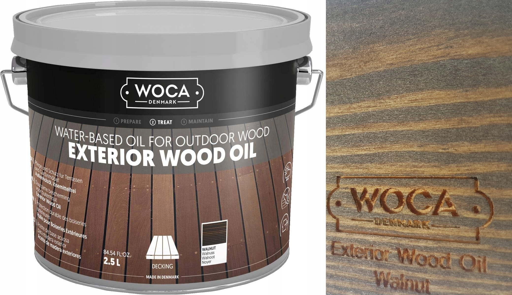 Woca Exterior Oil Walnut 2,5L olej na terasy