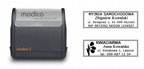 PIECZĄTKA ECO MODICO 6 - CZERWONA OBUDOWA Rodzaj elementu stemplującego Pieczątka flashowa