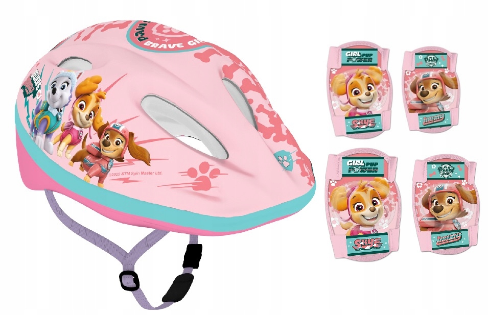 Psi Patrol Skye Pieski Kask 4 Ochraniacze Na Łokcie I Kolana Dla Dzieci