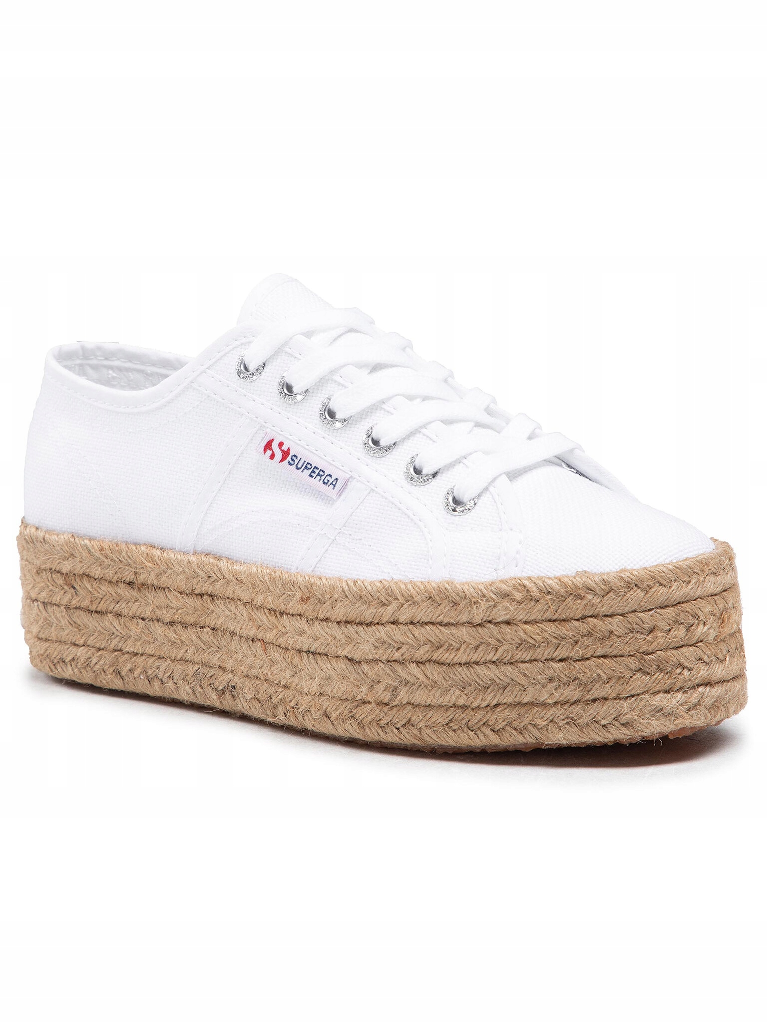 Superga Dámské Bílé Espadrilky Na Platformě 38 U1A