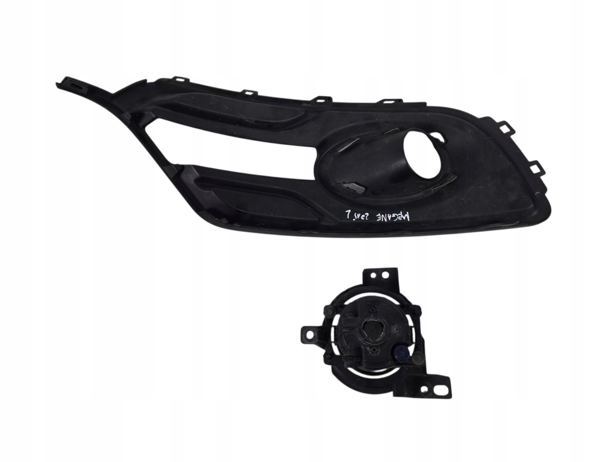 RENAULT MEGANE 3 III fog light left + frame grid left CHROM 261A32193R