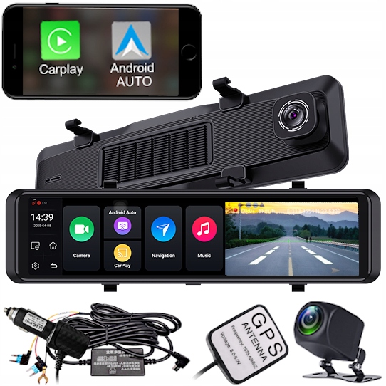 Záznamník Navigácia Gps Kamera Android Sim CarPlay Bezdrôtová Gps Sim
