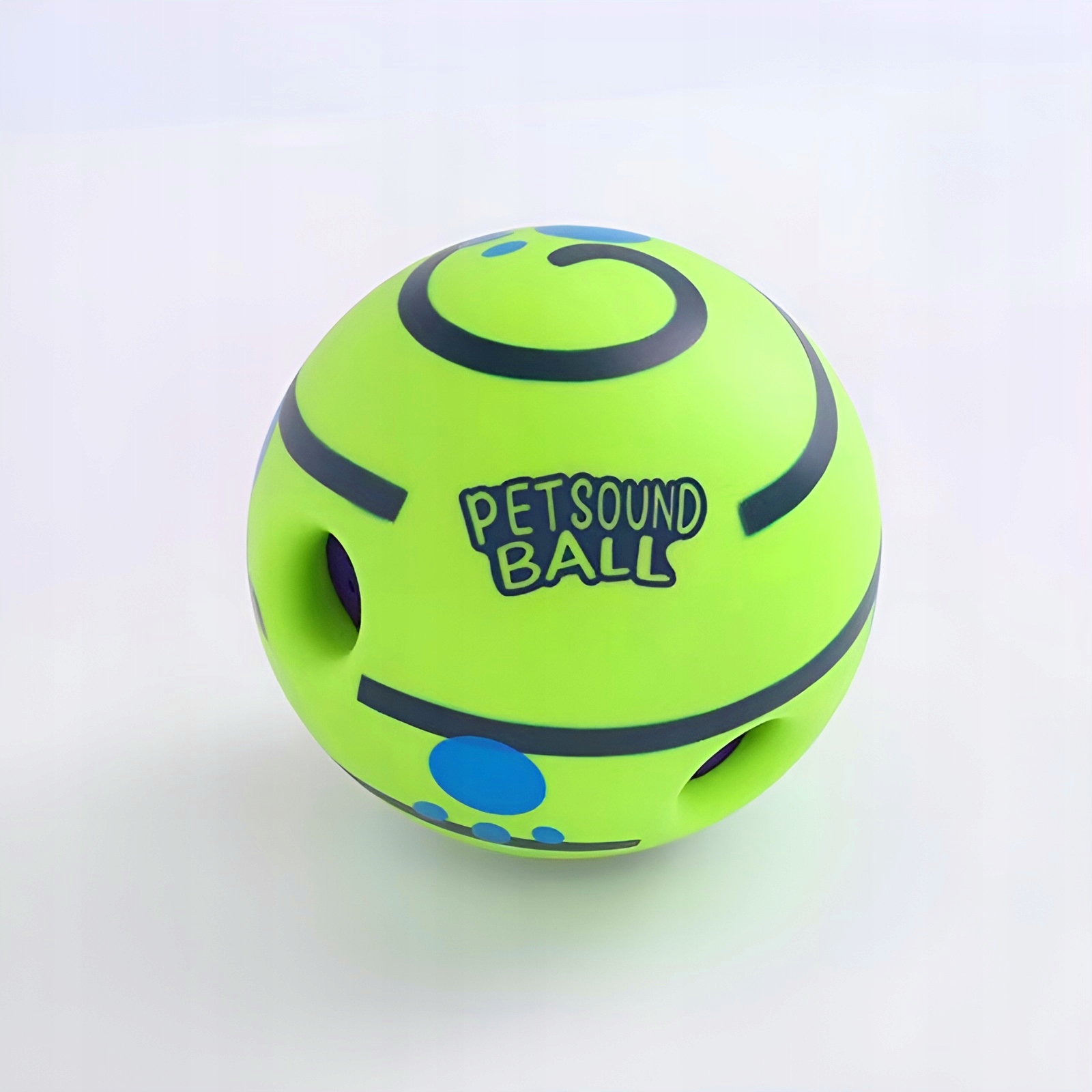 Levně Interaktivní hračka pro psy Míček se zvukem Odolná velkým psům 14 cm