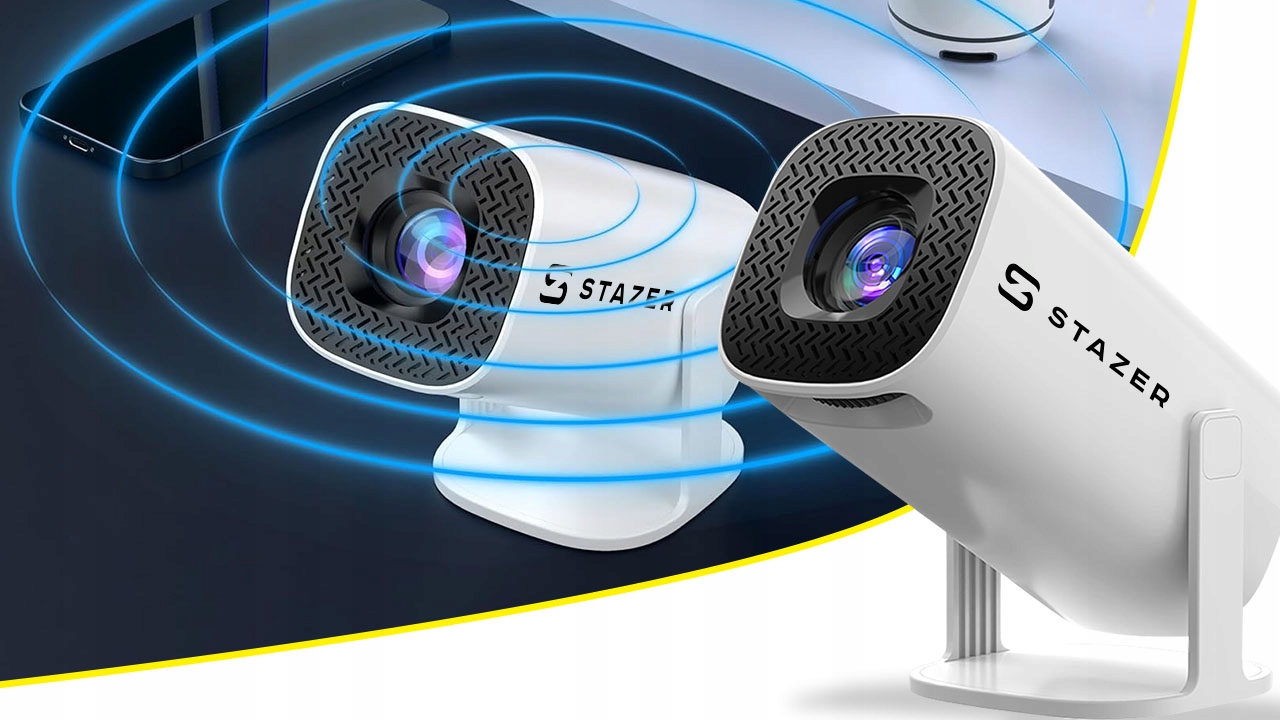Rzutnik Projektor Smart Przenośny Full Hd Android Wifi Bt Hdmi Wersja 2025