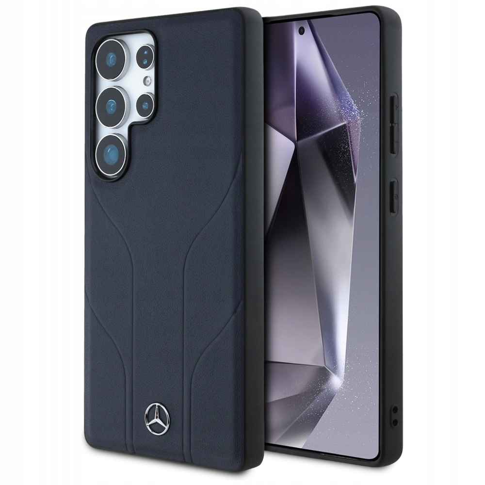 Etui do Galaxy S25 Ultra, niMercedes Leather Debossed Lines do MagSafe
