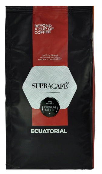 Levně Káva zrnková Supracafe Ecuatorial 1 kg 100% Arabica Espresso čerstvě pražená