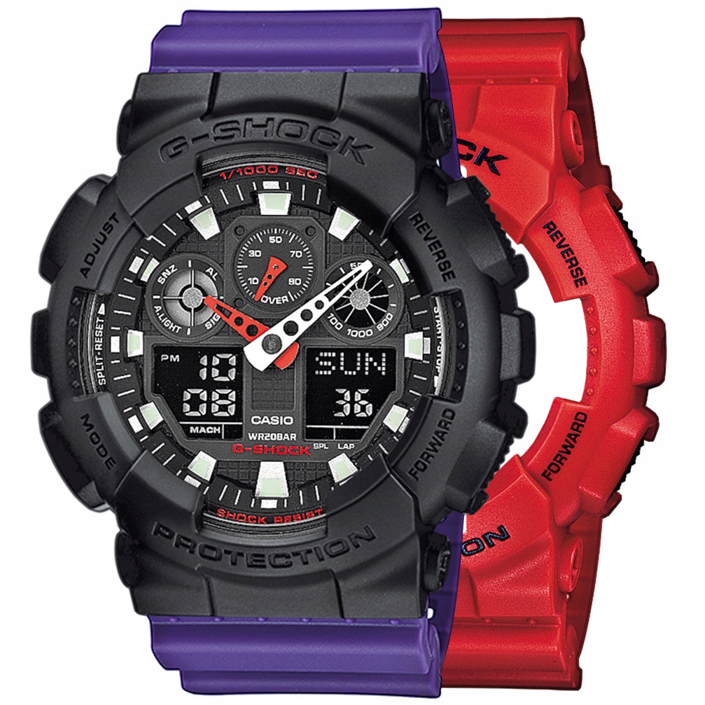 Hodinky Casio G-Shock Set GA-100B-4AER Rámeček 10358741 Řemínek 10498156 20