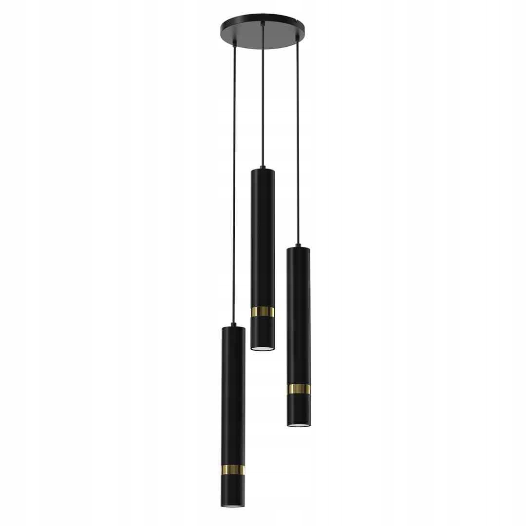 Moderná závesná lampa stropné svietidlo Joker čierna zlatá, módna do obývacej izby a spálne