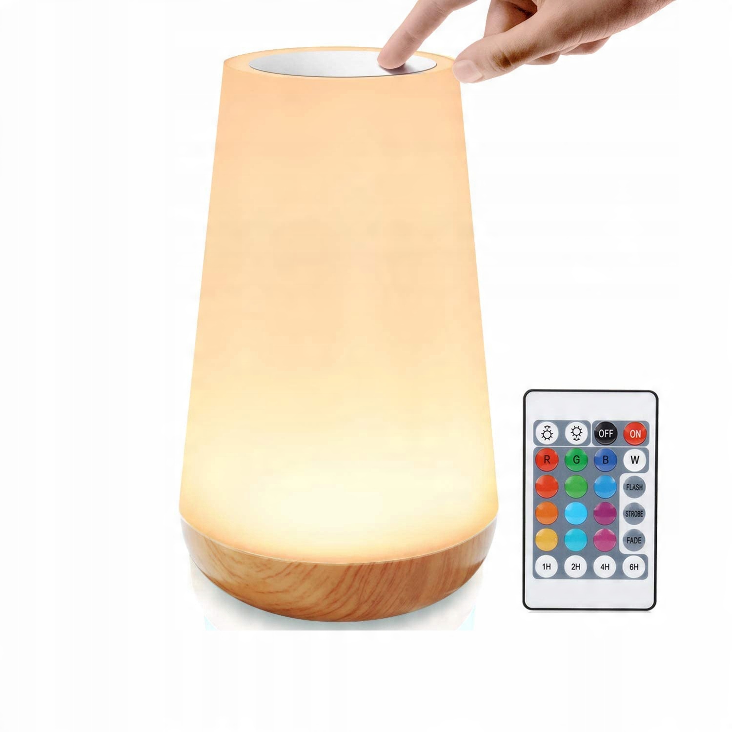 

Lampka Nocna Rgb Led Dotykowym Z Czujnikiem +Pilot