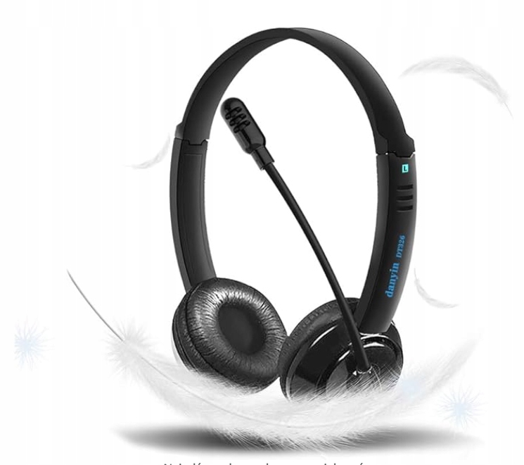 słuchawki z mikrofonem call center Marka bez marki