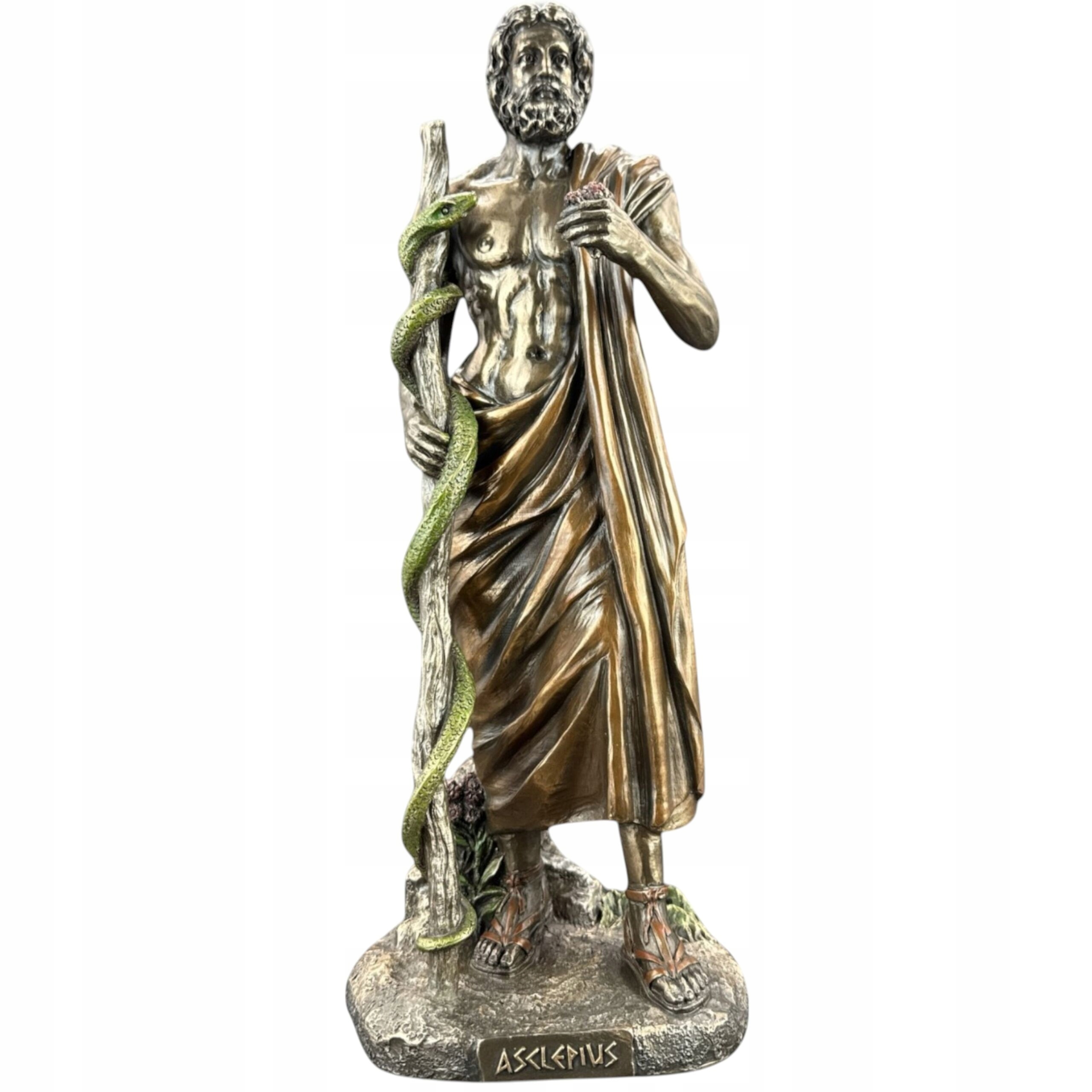Figurka socha Stojaca Asklepios Grécky Boh Medicíny Veronese WU77123A4