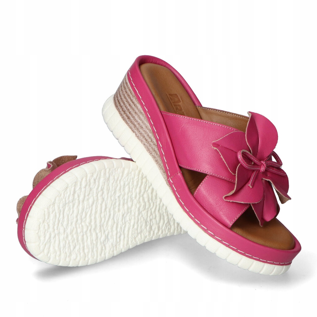 Klapki Artiker 52C0506 Różowe lico 39 Rozmiar 39