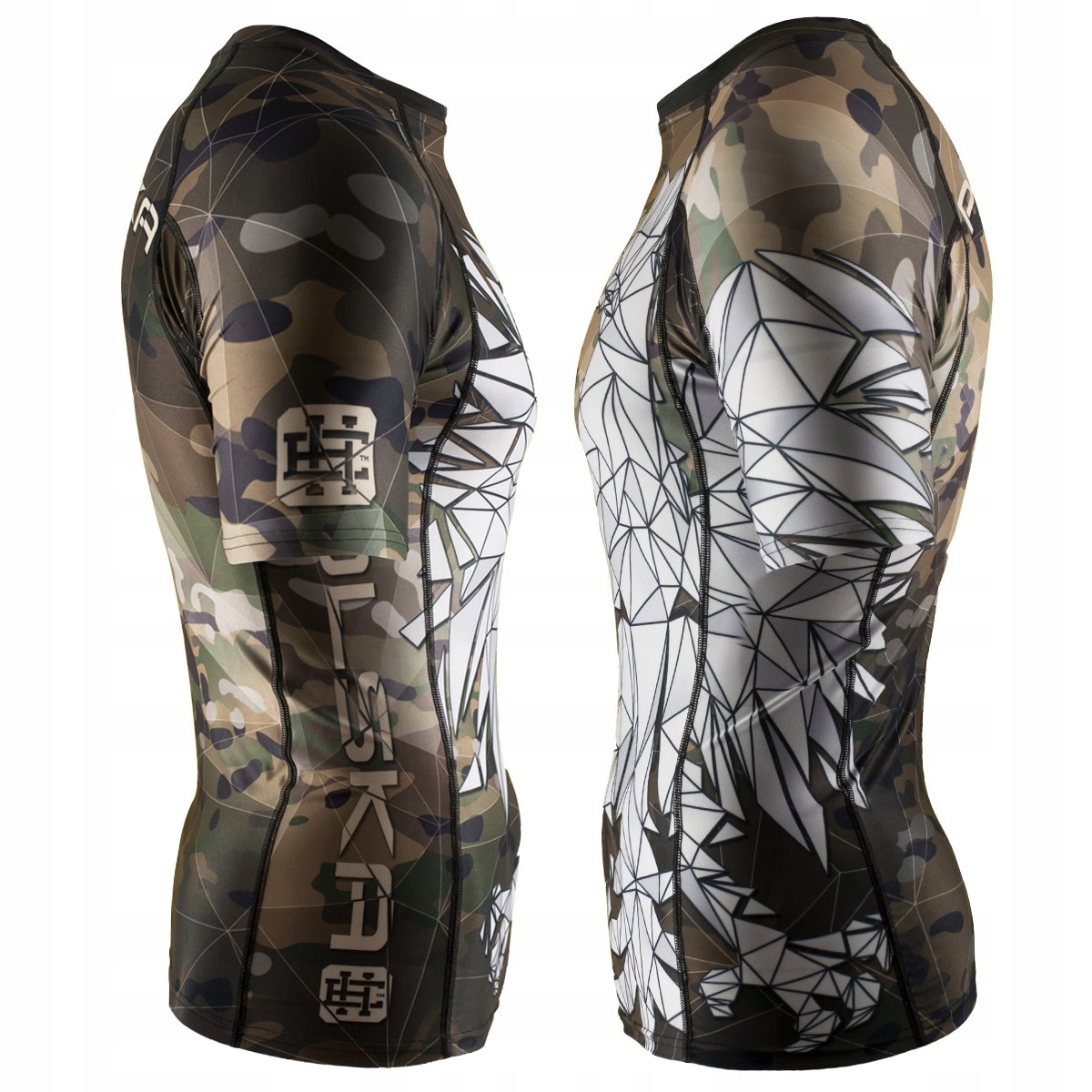 RASHGUARD SPORTOWY POLSKA EXTREME HOBBY CAMO - XXL Rękaw krótki rękaw