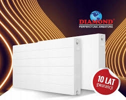 Grzejnik panelowy DV Diamond 1626 W biały 1200x400x108 mm podł lewe