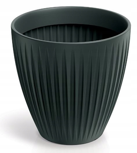 Kvetináč s vložkou antracitový Latia Rund Midl TLRO60M-466R