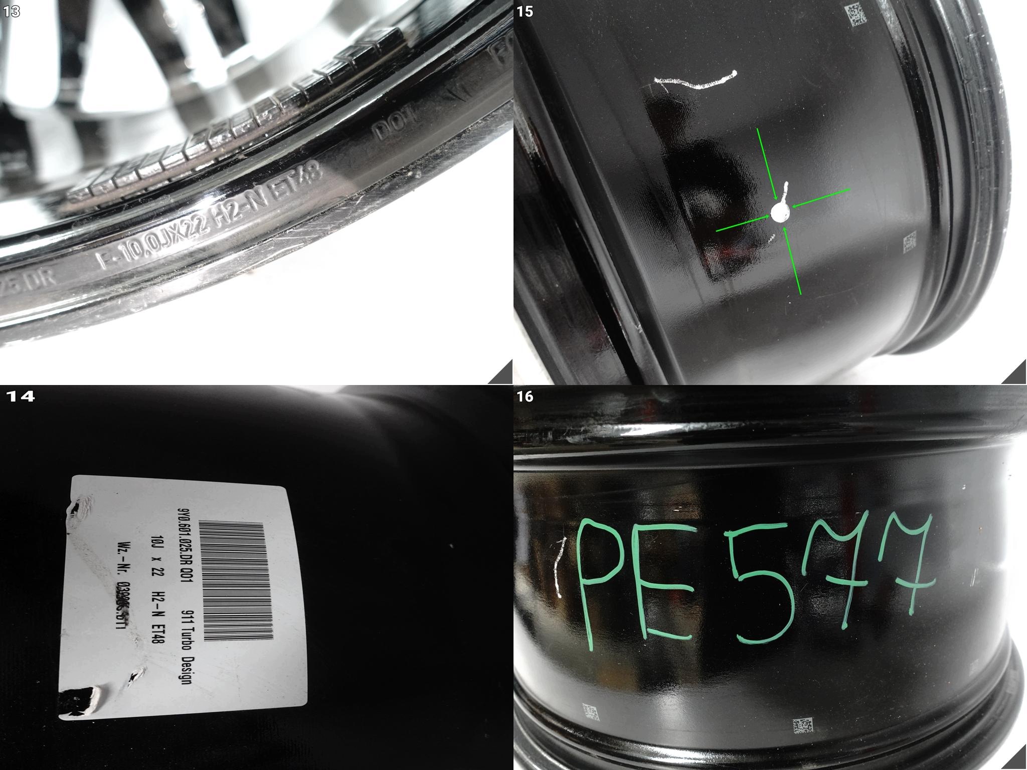 PORSCHE CAYENNE 9Y0 E3 TURBO design disk disk 10Jx22 ET48 5x130 QO1