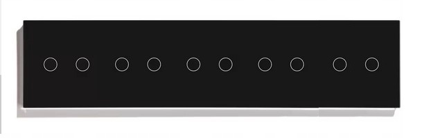 Dotykový Spínač Svetla Veľký Wifi 10 Tlačidiel Sklo Tuya Smart Life