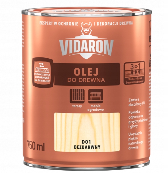 

Vidaron Olej do drewna 0,75L Bezbarwny D01