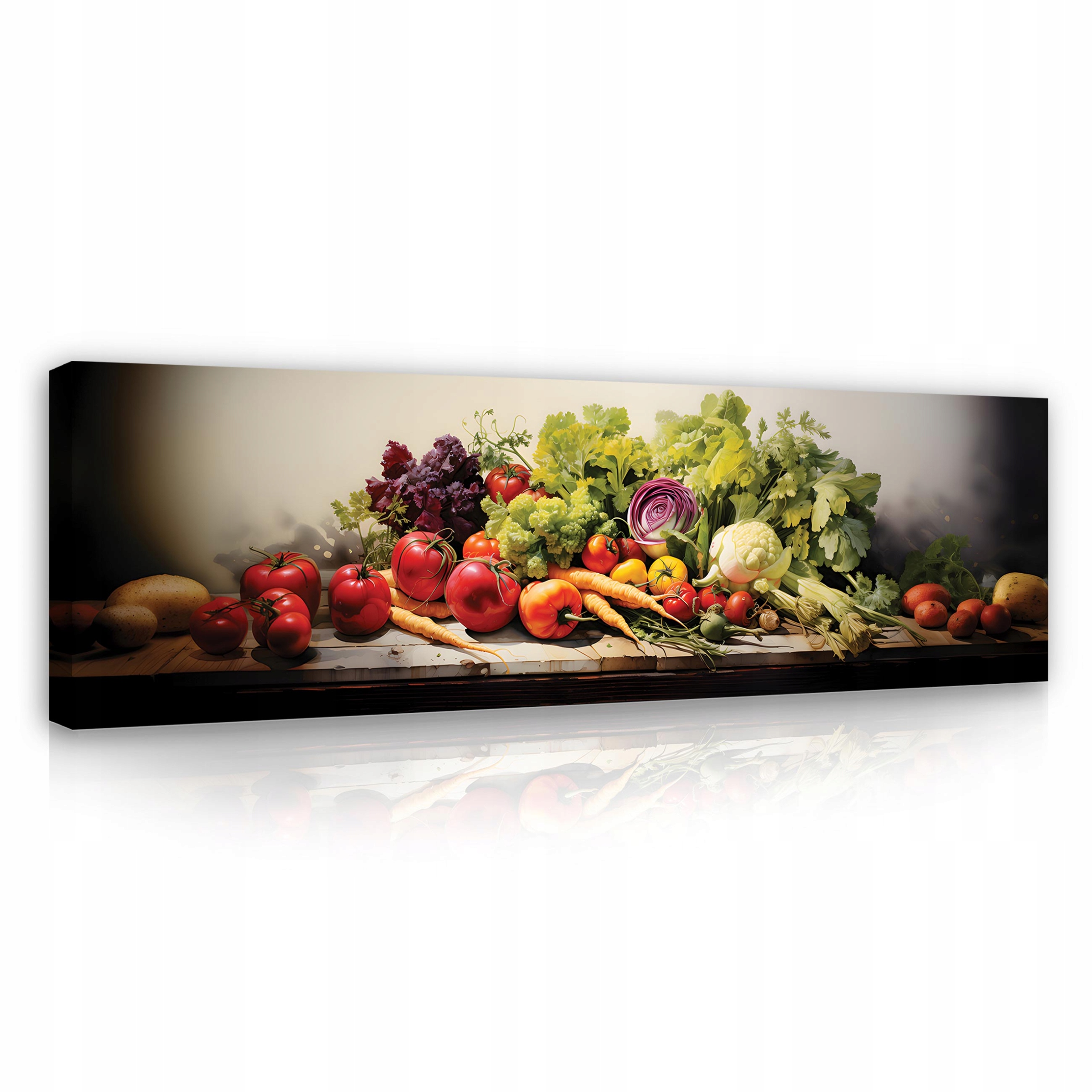 Obraz do kuchyně Zelenina Bylinky Moderní Na Plátně Zeď Panorama 145x45