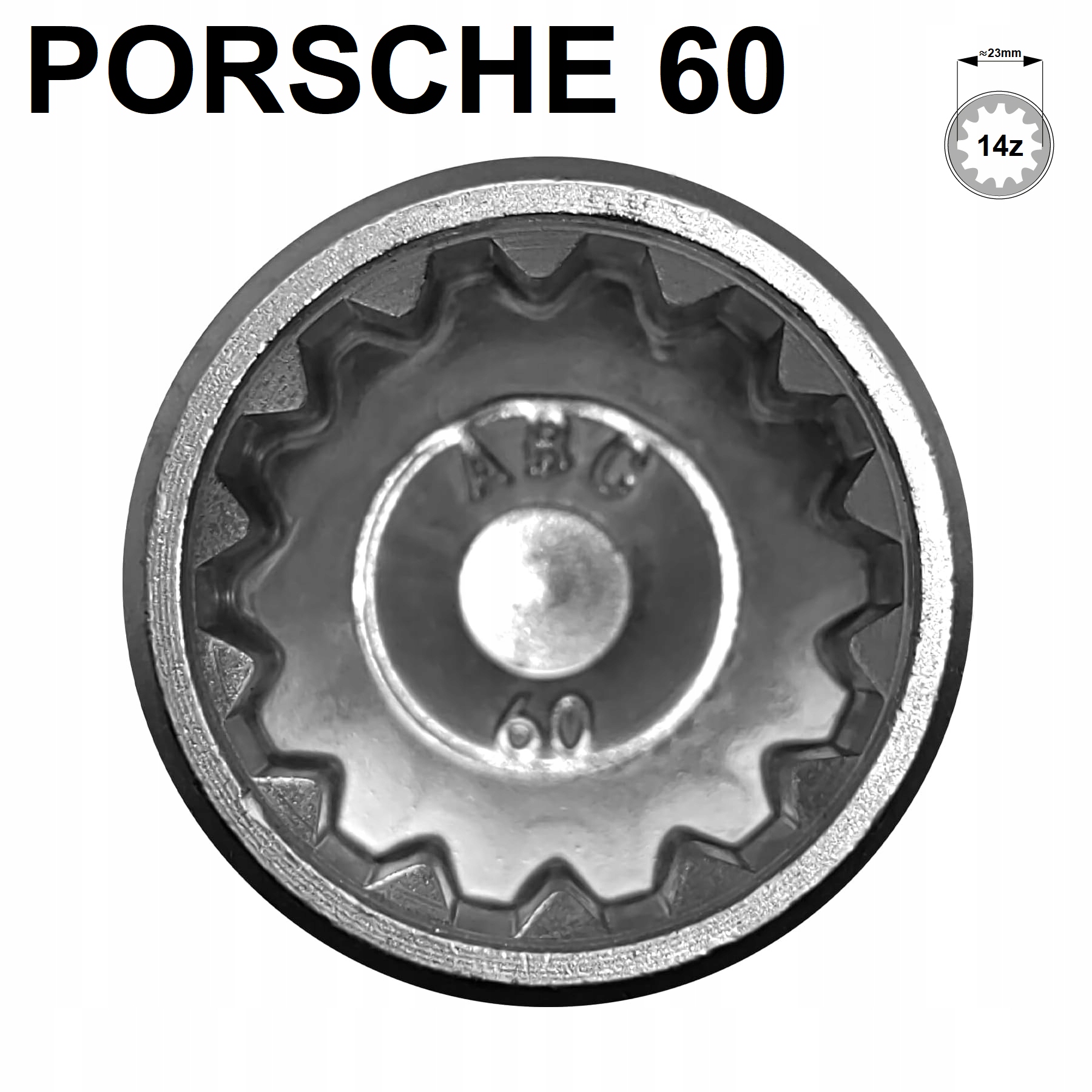 Nástavec Zlodějka Adaptér Pro Zabezpečení Šroubů Kol Porsche Vw Touareg Typ: 60