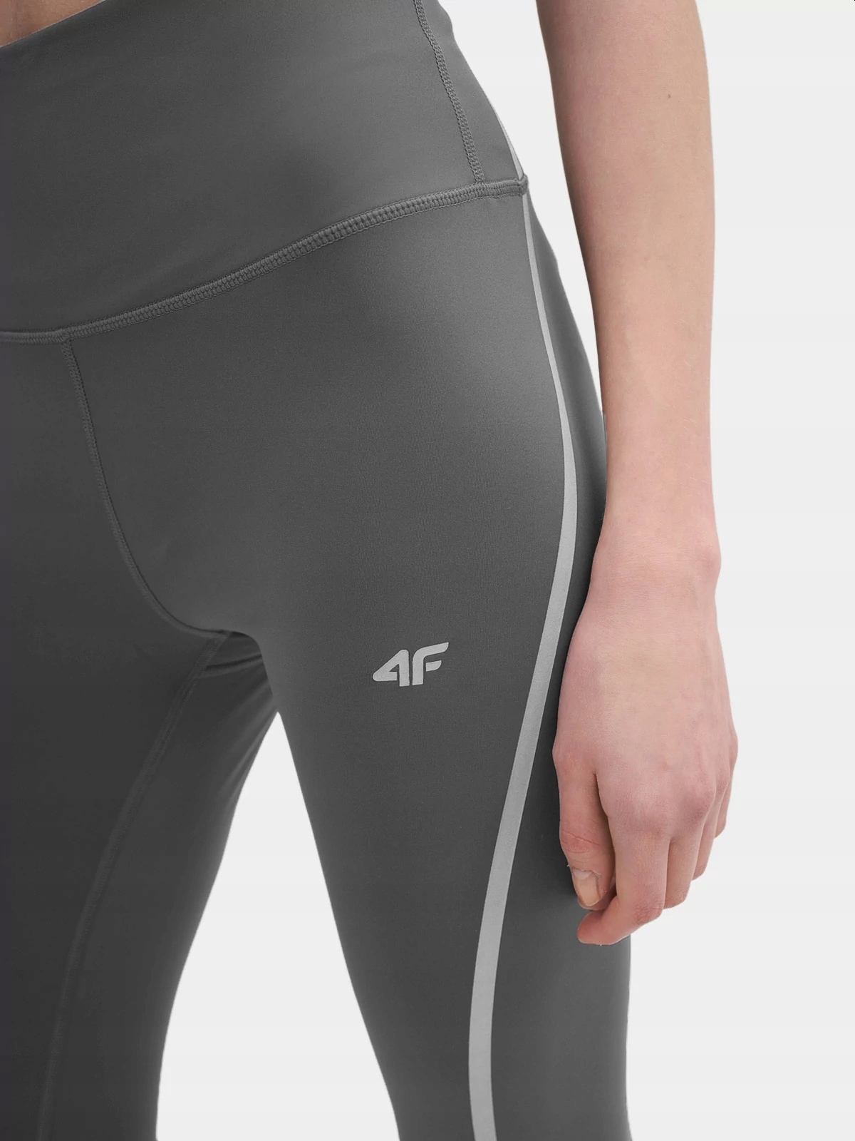 LEGGINSY DO BIEGANIA SZYBKOSCHNĄCE 4F KIESZEŃ S Kolekcja NAJNOWSZA