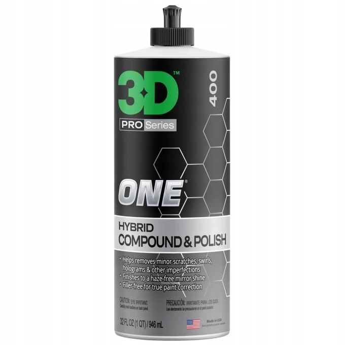 3D One Hybrid 946ml Pasta Polerska One Step do Korekty Lakieru