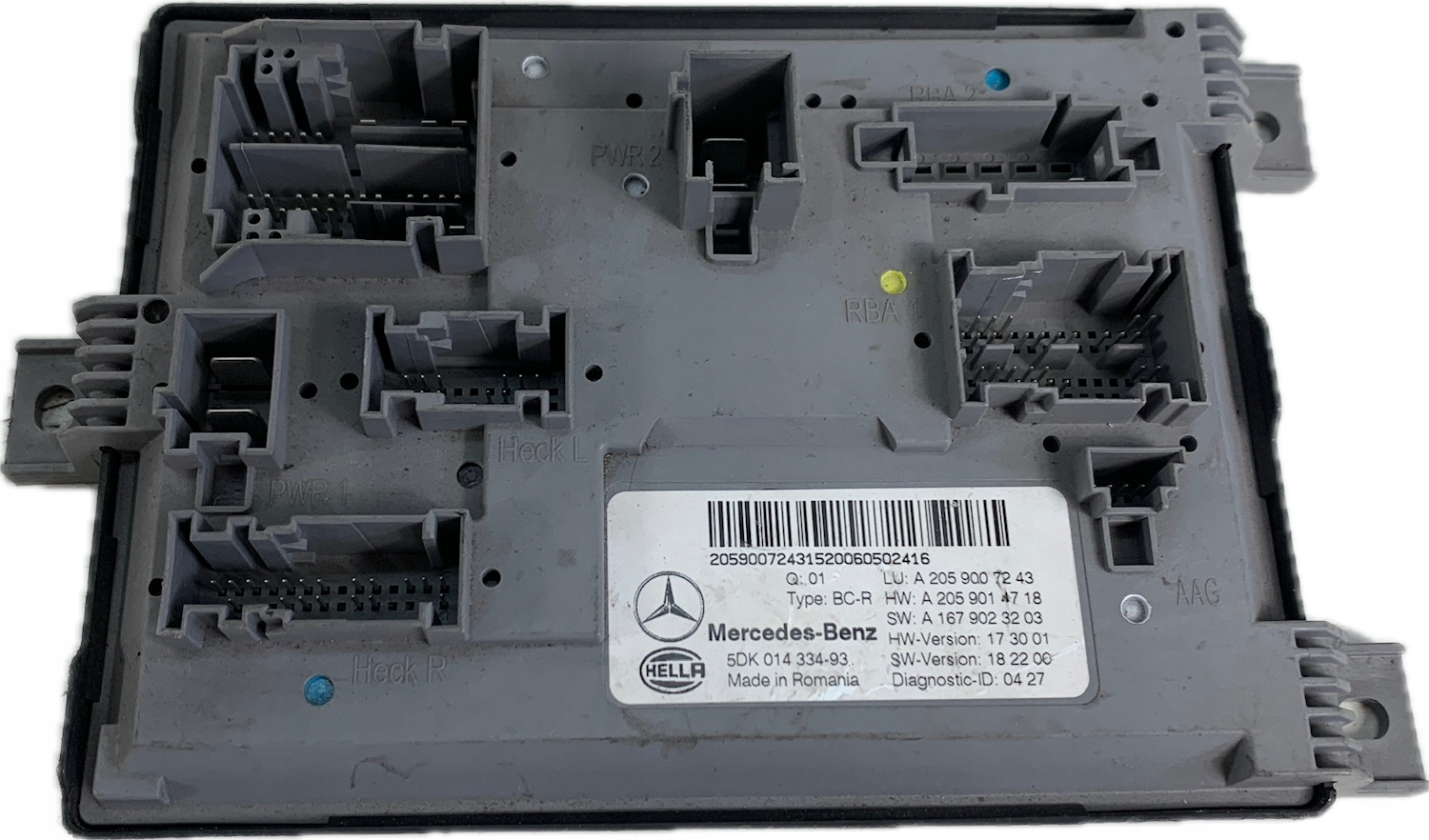 MERCEDES 253 205 module KOMFORU control unit A2059007243
