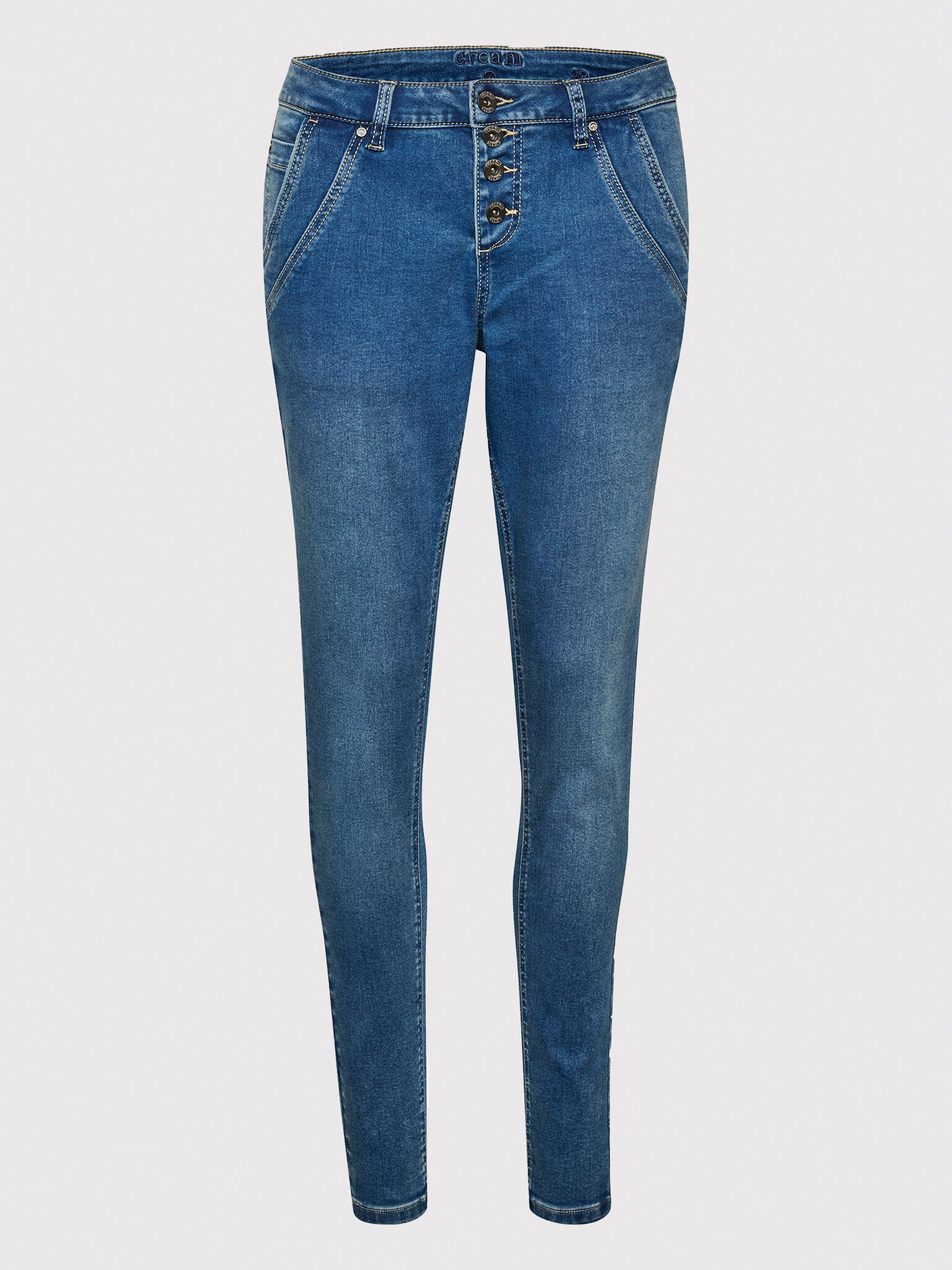 Cream Jeansy CRSandy 10610602 Niebieski Curvy Fit
