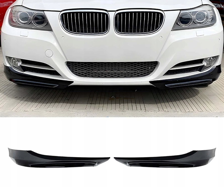 Kryt nárazníka splitter Čierny Lesk Bmw E90 E91 2008-2012 LCI Lift
