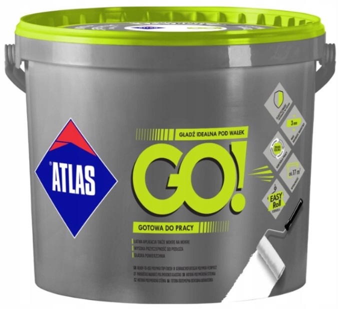 Atlas Go! Gotowa Gładź Finiszowa Idealna Pod Wałek 25 Kg