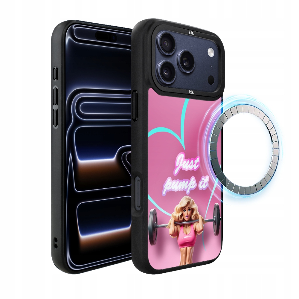 Pouzdro pro iPhone 17 Pro Ibizu DropGuard Matt s MagSafe, #Move, Pump it love